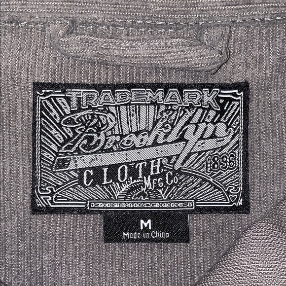 Brooklyn Cloth Men's Casual Gray Button-Down Shirt/Shacket - Picture 3 of 3